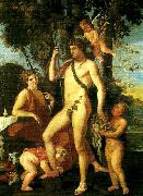 Nicolas Poussin bacchus-apollo oil painting artist